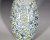 Pottery Vase, Crystalline Glazed, Ceramic Vase
