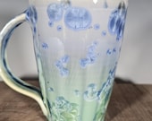 Ceramic Mug, Crystalline Glazed Pottery, Hand Thrown