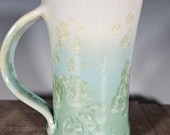 Ceramic Mug, Crystalline Glazed Pottery, Hand Thrown