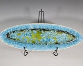 Ceramic Tray, Crystalline Glazed, XLarge Serving Dish