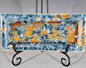 Ceramic Tray, Handmade, Crystalline Glazed, Small size