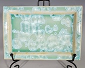 Ceramic Tray, Handmade, Crystalline Glazed, Medium size