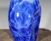 Ceramic Cup, Crystalline Glazed, Clay Pinch Cup, Hand Thrown