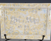 Ceramic Tray, Handmade, Crystalline Glazed, Medium size