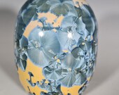 Pottery Vase, Crystalline Glazed, Ceramic Vase