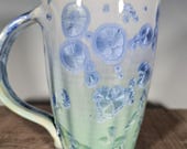 Ceramic Mug, Crystalline Glazed Pottery, Hand Thrown
