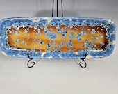 Ceramic Tray, Crystalline Glazed, XLarge Serving Dish