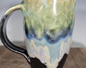 Ceramic Mug, Crystalline Glazed, Hand Thrown