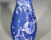 Pottery Vase, Crystalline Glazed Pottery, Ceramic Vase