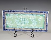 Ceramic Tray, Crystalline Glazed, Large Handmade