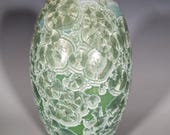 Pottery Vase, Crystalline Glazed, Ceramic Vase
