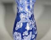 Pottery Vase, Crystalline Glazed, Ceramic Vase