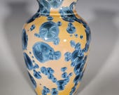 Pottery Vase, Crystalline Glazed, Ceramic Vase