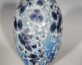 Pottery Vase, Crystalline Glazed, Ceramic Vase