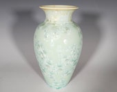 Pottery Vase, Crystalline Glazed, Ceramic Vase