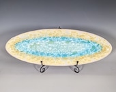 Ceramic Tray, Crystalline Glazed, XLarge Serving Dish