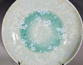 Ceramic Platter, Crystalline Glazed, Hand Thrown, Wall Art