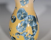 Pottery Vase, Crystalline Glazed, Ceramic Vase