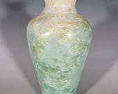 Pottery Vase, Crystalline Glazed Pottery, Ceramic Vase