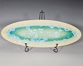 Ceramic Tray, Crystalline Glazed, XLarge Serving Dish