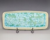 Ceramic Tray, Crystalline Glazed, XLarge Handmade