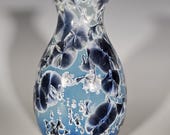 Pottery Vase, Crystalline Glazed, Ceramic Vase