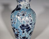 Pottery Vase, Crystalline Glazed, Ceramic Vase