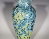 Pottery Vase, Crystalline Glazed, Ceramic Vase