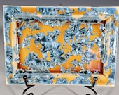 Ceramic Tray, Handmade, Crystalline Glazed, Medium size