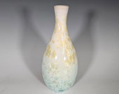 Pottery Vase, Crystalline Glazed, Ceramic Vase