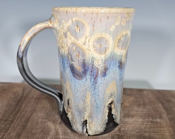 Ceramic Mug, Crystalline Glazed, Hand Thrown