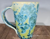 Ceramic Mug, Crystalline Glazed, Hand Thrown