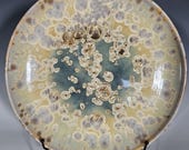 Ceramic Platter, Crystalline Glazed, Hand Thrown, Wall Art