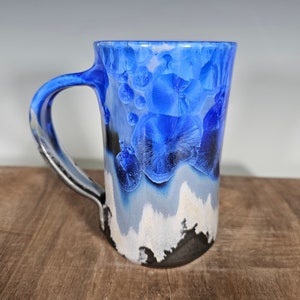 Ceramic Mug, Crystalline Glazed, Hand Thrown