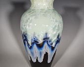 Pottery Vase, Crystalline Glazed, Ceramic Vase