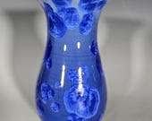 Pottery Vase, Crystalline Glazed, Ceramic Vase