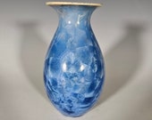 Pottery Vase, Crystalline Glazed, Hand Thrown Ceramic Vase