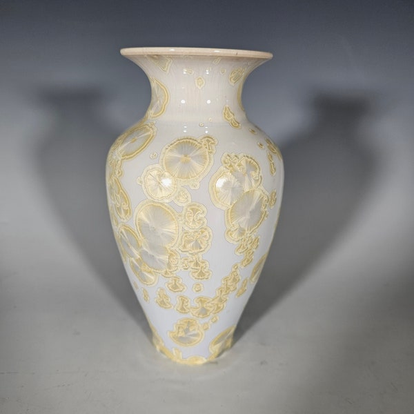 Pottery Vase, Crystalline Glazed, Ceramic Vase