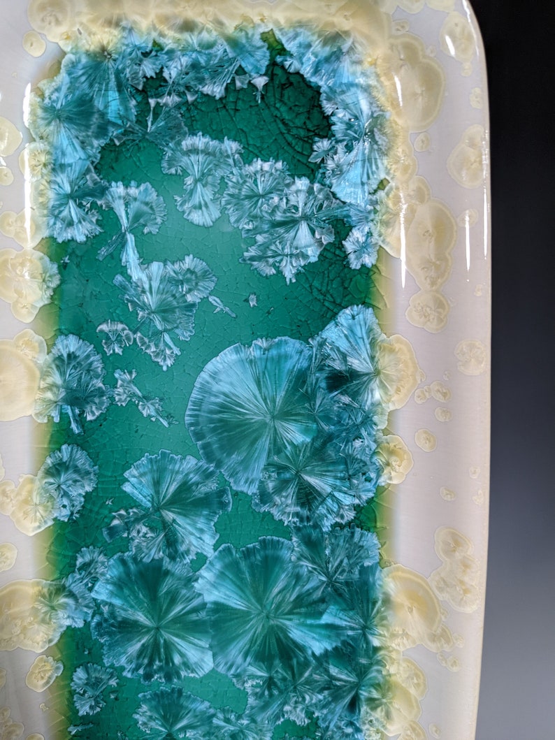 Ceramic Tray, Crystalline Glazed, XLarge Serving Dish image 4