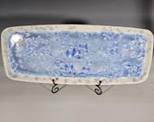 Ceramic Tray, Crystalline Glazed Pottery, XXLarge Handmade Serving Dish