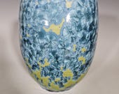 Ceramic Planter, Crystalline Glazed, Hand Thrown