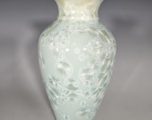 Pottery Vase, Crystalline Glazed, Ceramic Vase