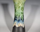 Pottery Vase, Crystalline Glazed, Ceramic Vase