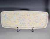 Ceramic Tray, Crystalline Glazed Pottery, XXLarge Handmade Serving Dish