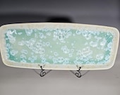Ceramic Tray, Crystalline Glazed Pottery, XXLarge Handmade Serving Dish