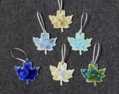 Ceramic Maple Leaf Ornament