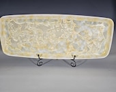 Ceramic Tray, Crystalline Glazed Pottery, XXLarge Handmade Serving Dish
