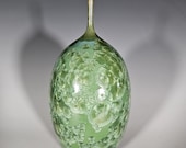Pottery Bottle Vase, Crystalline Glazed, Hand Thrown