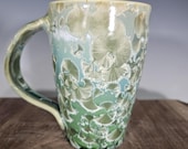 Ceramic Mug, Crystalline Glazed, Hand Thrown