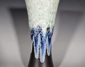 Pottery Vase, Crystalline Glazed, Ceramic Vase